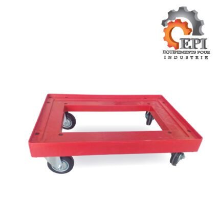 Chariot de transport roulant en plastique 600x400 mm